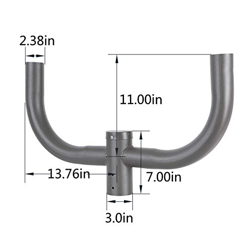 NEW SOONLED Bullhorn Bracket for 2 Lights In 2 3/8 Inch Slip Fitter For LED Street Light And Parking Lot Light