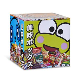 Dagashi Japanese Anime Otaku Snacks Tin Storage Box - 4x4-Inch Metal Novelty Stash Container With Pop Top Lid - Decorative Organizer Holder Cube Canister