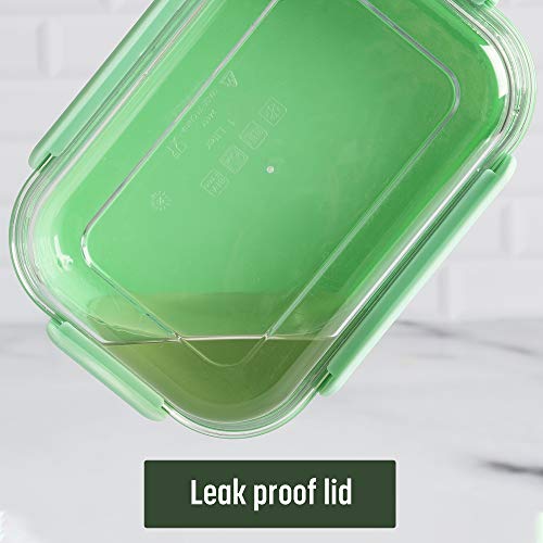 Goodful Lunch Box with Removable Ice Pack,Leak Proof Lid, Microwave Safe, Freezer Safe, Dishwasher Safe, Made from Tritan Material- Keeps odor, tastes and Stain Free, 4.23 Cups