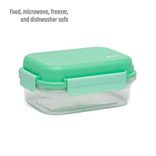 Goodful Lunch Box with Removable Ice Pack,Leak Proof Lid, Microwave Safe, Freezer Safe, Dishwasher Safe, Made from Tritan Material- Keeps odor, tastes and Stain Free, 4.23 Cups