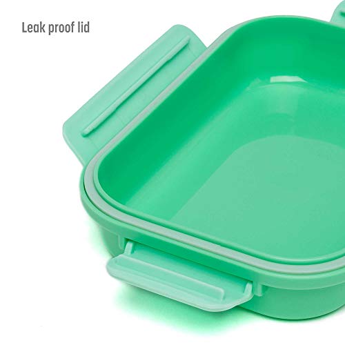 Goodful Lunch Box with Removable Ice Pack,Leak Proof Lid, Microwave Safe, Freezer Safe, Dishwasher Safe, Made from Tritan Material- Keeps odor, tastes and Stain Free, 4.23 Cups