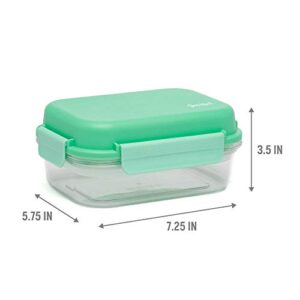 Goodful Lunch Box with Removable Ice Pack,Leak Proof Lid, Microwave Safe, Freezer Safe, Dishwasher Safe, Made from Tritan Material- Keeps odor, tastes and Stain Free, 4.23 Cups