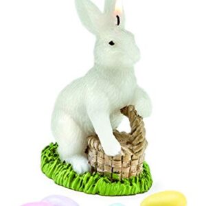 TAG Bunny Rabbit With Basket Easter Candle Centerpiece Decoration Multicolored