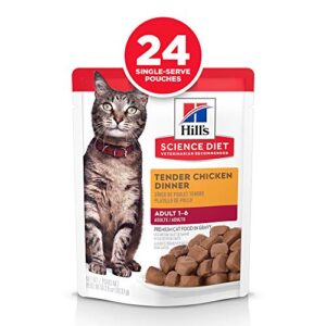 Hill's Science Diet Adult Wet Cat Food, Chicken, 2.8 Ounce (Pack of 24)