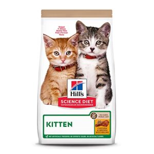 hill's science diet kitten no corn, wheat or soy dry cat food, chicken recipe, 6 lb. bag