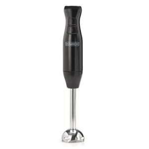 dominion electric multi purpose immersion stick hand blender stick includes stainless steel shaft & blades, powerful 180 watt ice crushing 2-speed control one hand mixer, removable blending stick for easy cleaning, black