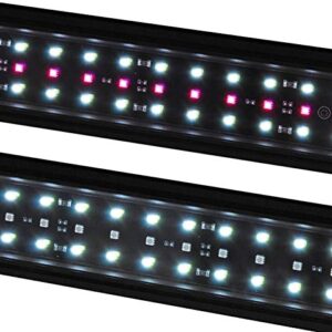 VivaGrow DN DayNight RGB 24/7 Customize Automation Full Spectrum LED Aquarium Fish Tank Light Extendable Remote (24" - 30")