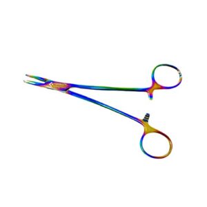 cynamed mayo hegar needle holder driver with multi color plasma coating, 6 inch