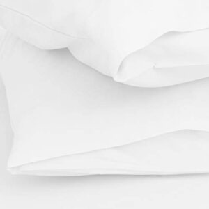 Setaluna Soft and Silky 4 Piece Bed Sheet Set – Easy Fit 12" to 18" Deep Pocket Fitted Sheet, Flat Sheet, Pillow Cases, Breathable & Cooling Comfy Sheets, Full Size, White