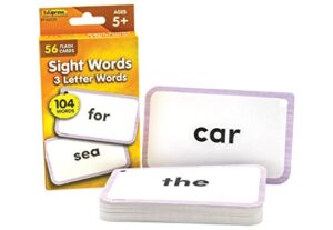 teacher created resources sight words flash cards - 3 letter words (ep62039)