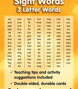 Teacher Created Resources Sight Words Flash Cards - 3 Letter Words (EP62039)