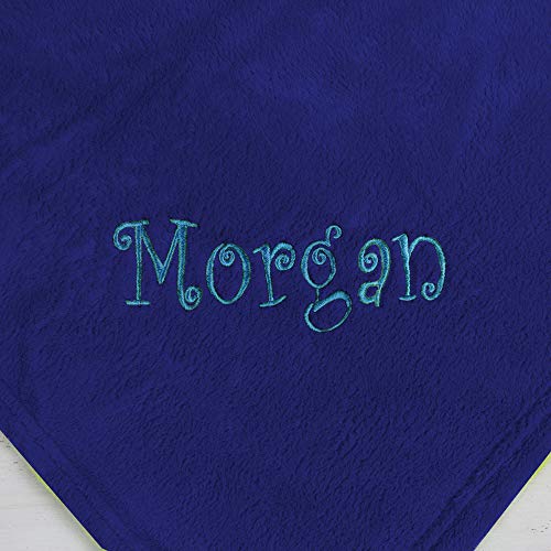 Threadart Personalized Embroidered Super Soft Ultra Plush Fleece Throw Blankets 50"x60" | Fuzzy Soft Cozy Microfiber Free Custom Embroidery Included Perfect for Gifts| Navy