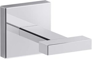 kohler k-23290-cp square robe hooks, polished chrome