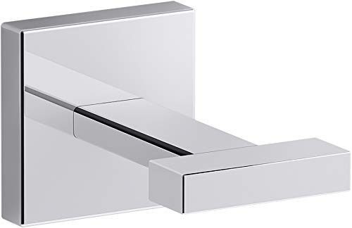 Kohler K-23290-CP Square Robe Hooks, Polished Chrome