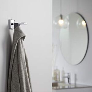 Kohler K-23290-CP Square Robe Hooks, Polished Chrome