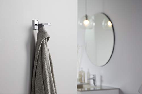 Kohler K-23290-CP Square Robe Hooks, Polished Chrome