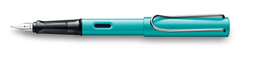 Lamy AL-star 023 Fountain Pen - Tourmaline Aluminium with Transparent Grip and Steel Nib - Nib Size M