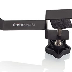 Gator Frameworks Cases Frameworks Headphone Hanger for Desks (GFW-HP-HANGERDESK), Black Small