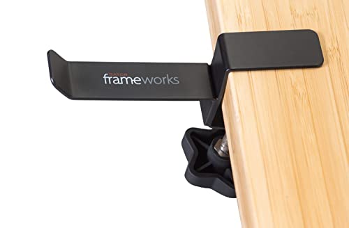 Gator Frameworks Cases Frameworks Headphone Hanger for Desks (GFW-HP-HANGERDESK), Black Small