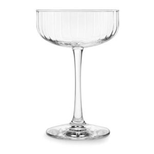 Libbey Paneled Coupe Cocktail Glasses, 8.5-ounce, Set of 4