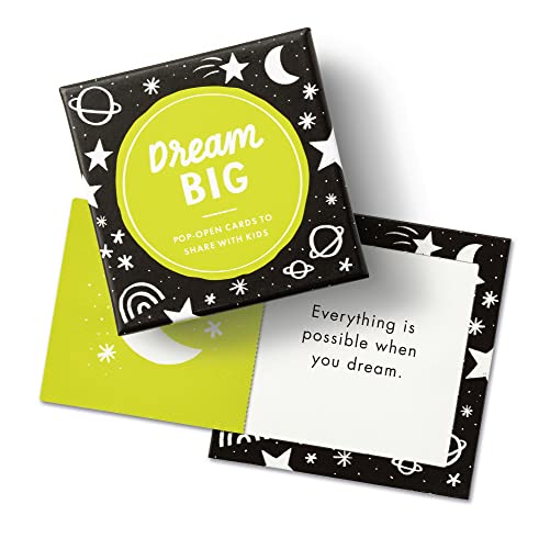 Compendium ThoughtFulls for Kids – 4-Pack of Dream Big, I Love You, You Can Do It, You're Amazing – 120 Pop-Open Cards to Share with Kids, Each with an Inspiring Message Inside