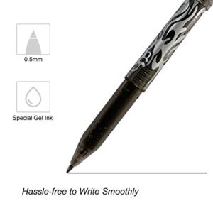 Hirsrian Erasable Pens, Erasable Gel Ink Colors Pen, 0.5mm Fine Point Ballpoint Pens Quick-drying Gel Erasable Pen for Adults Kids Students School Office Stationary Supplies Gifts