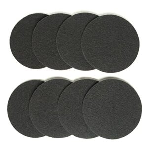 8 pack - compost bin filters - compost filter - charcoal filters for compost bucket for kitchen - activated charcoal filter sheets - carbon filters compost caddy - compost bin charcoal filters