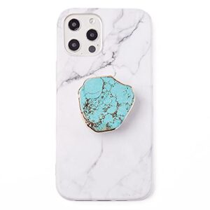 turquoise stone phone grip stand mount holder for cellphone, tablet
