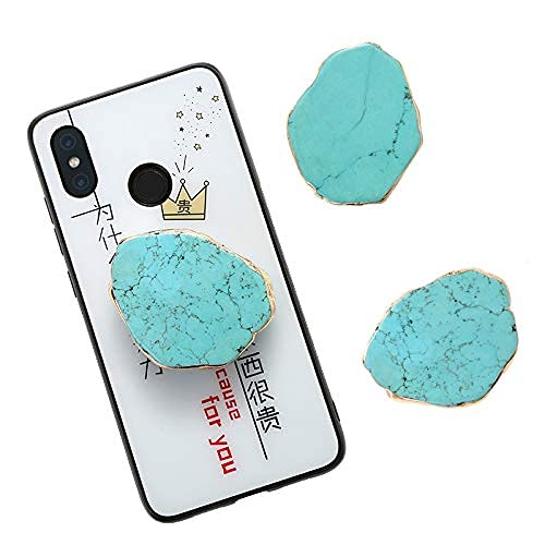 Turquoise Stone Phone Grip Stand Mount Holder for Cellphone, Tablet