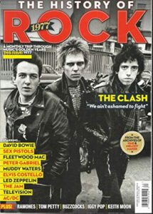 the history of rock 1977 magazine, the clash issue, 2016 issue # 13 (please note: all these magazines are pet & smoke free magazines. no address label. (single issue magazine)