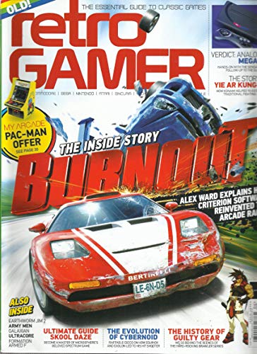 OLD RETRO GAMER MAGAZINE, BURNOUT ISSUE, 2019 ISSUE 194 NO CD OR DVD PRINTED IN UK (PLEASE NOTE: ALL THESE MAGAZINES ARE PET & SMOKE FREE MAGAZINES. NO ADDRESS LABEL. (SINGLE ISSUE MAGAZINE)