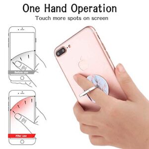 (3 Pack) Mobile Phone Ring Holder Finger Grip,Rose Gold White Marble Cell Phone Stand Collapsible Kickstand Compatible with All Smartphone