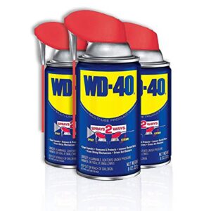 wd-40 multi-use product with smart straw sprays 2 ways, 8 oz [3-pack]