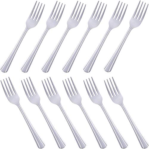 Dinner Forks Set of 12,Dominion Heavy Duty Forks,Stainless Steel Silverware Table Forks Mirror Polished Forks for Kitchen, Matching Spoons or Knifes, Commercial Restaurant Easy to Clean, 7 inches