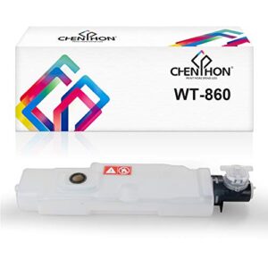 chenphon compatible waste toner container box replacement for kyocera mita wt-860 (1902lc0un0 2lc93150) waste toner container 1-pack