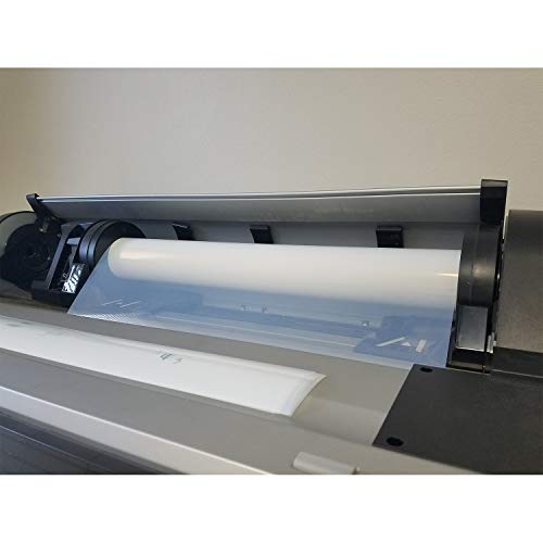 Rolls of 24" inches x 100' feet- 5 MIL - Waterproof Screen Printing Inkjet Film Transparency for EPSON HP Canon (Water-Based-dye and Pigment Ink) Printers 2"core (1)