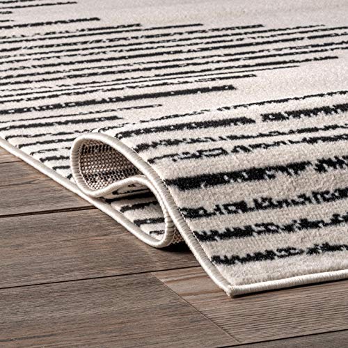 nuLOOM Romina Diamond Stripes Area Rug, 5' x 8', Grey