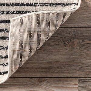 nuLOOM Romina Diamond Stripes Area Rug, 5' x 8', Grey