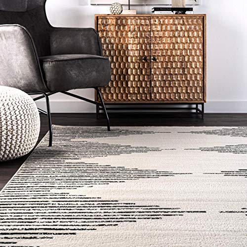 nuLOOM Romina Diamond Stripes Area Rug, 5' x 8', Grey