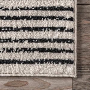 nuLOOM Romina Diamond Stripes Area Rug, 5' x 8', Grey