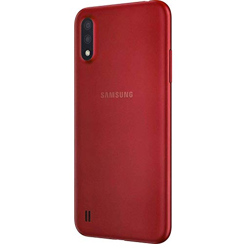 Samsung Galaxy A01 (A015M), 4G LTE, International Version (No US Warranty), 16GB, Red - GSM Unlocked