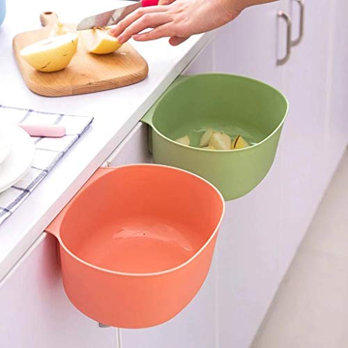 Plastic Cabinet Door Hanging Trash Can Waste Bin Garbage Basket Kitchen Tool Kitchen，Dining & Bar Halloween Onsale