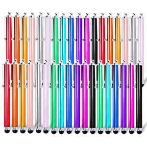 briout stylus pens for touch screens, 36 pack capacitive touch screen stylus for ipad, iphone, tablets, samsung, kindle touch all universal touch screen devices (12 multicolor)