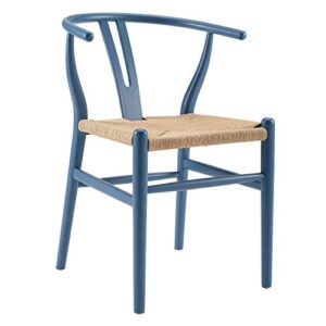 modway amish dining wood side chair, harbor