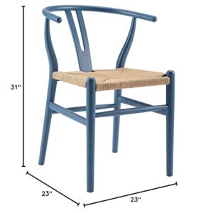 Modway Amish Dining Wood Side Chair, Harbor