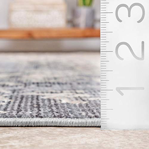 nuLOOM Levitan Abstact Area Rug, 3' x 5', Silver