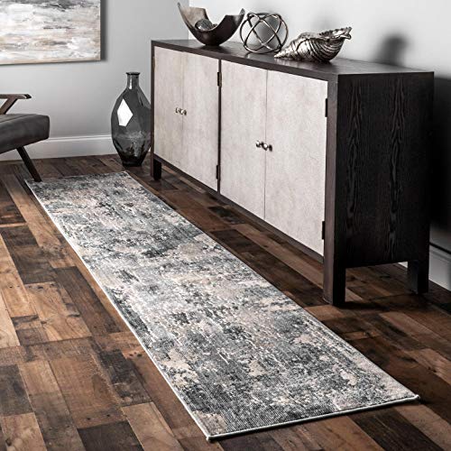 nuLOOM Levitan Abstact Area Rug, 3' x 5', Silver