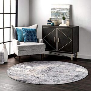 nuLOOM Levitan Abstact Area Rug, 3' x 5', Silver