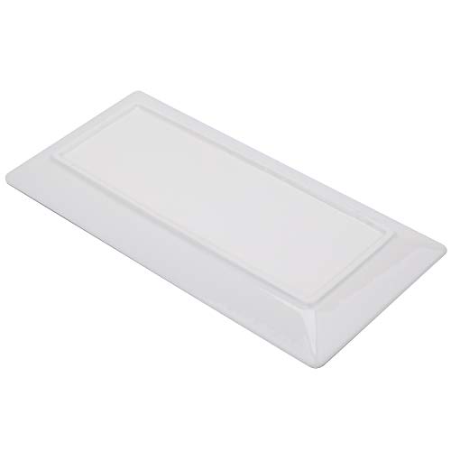 Foraineam 4 Pack Porcelain Serving Platters 10-1/4 x 5 inch Rectangular Serving Trays, Dessert, Appetizer, Salad Side Plates