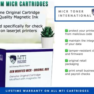 MTI Compatible 414A MICR OEM Modified Replacement for W2020A Toner | Color Enterprise M455dn MFP M480f Pro M454dw M454dn MFP M479fdw M479fdn Printer | Check Printing Magnetic Ink Cartridge